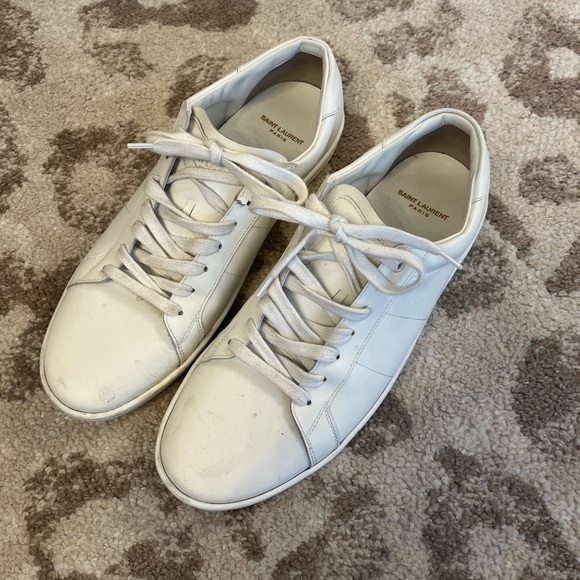 Saint Laurent mens sneakers size 44.5 , white - Picture 3 of 7